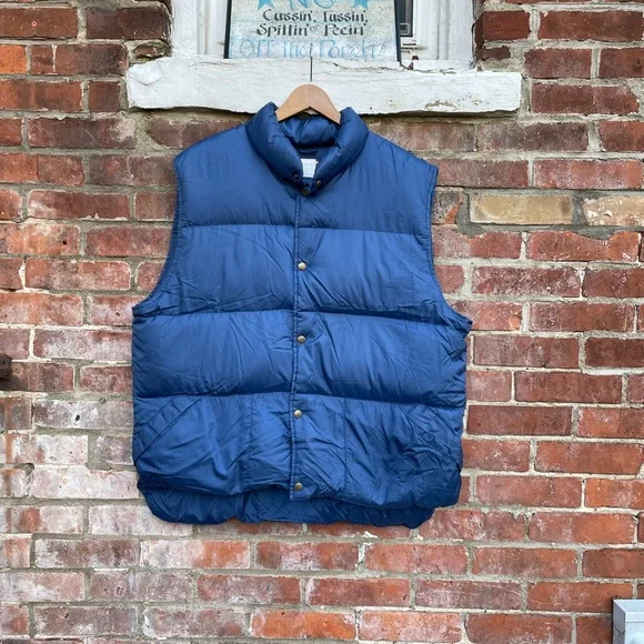 90SVINTAGE L.L.Bean nylonvest MossGreen Nylon 90s Normcore City Boy Vintage